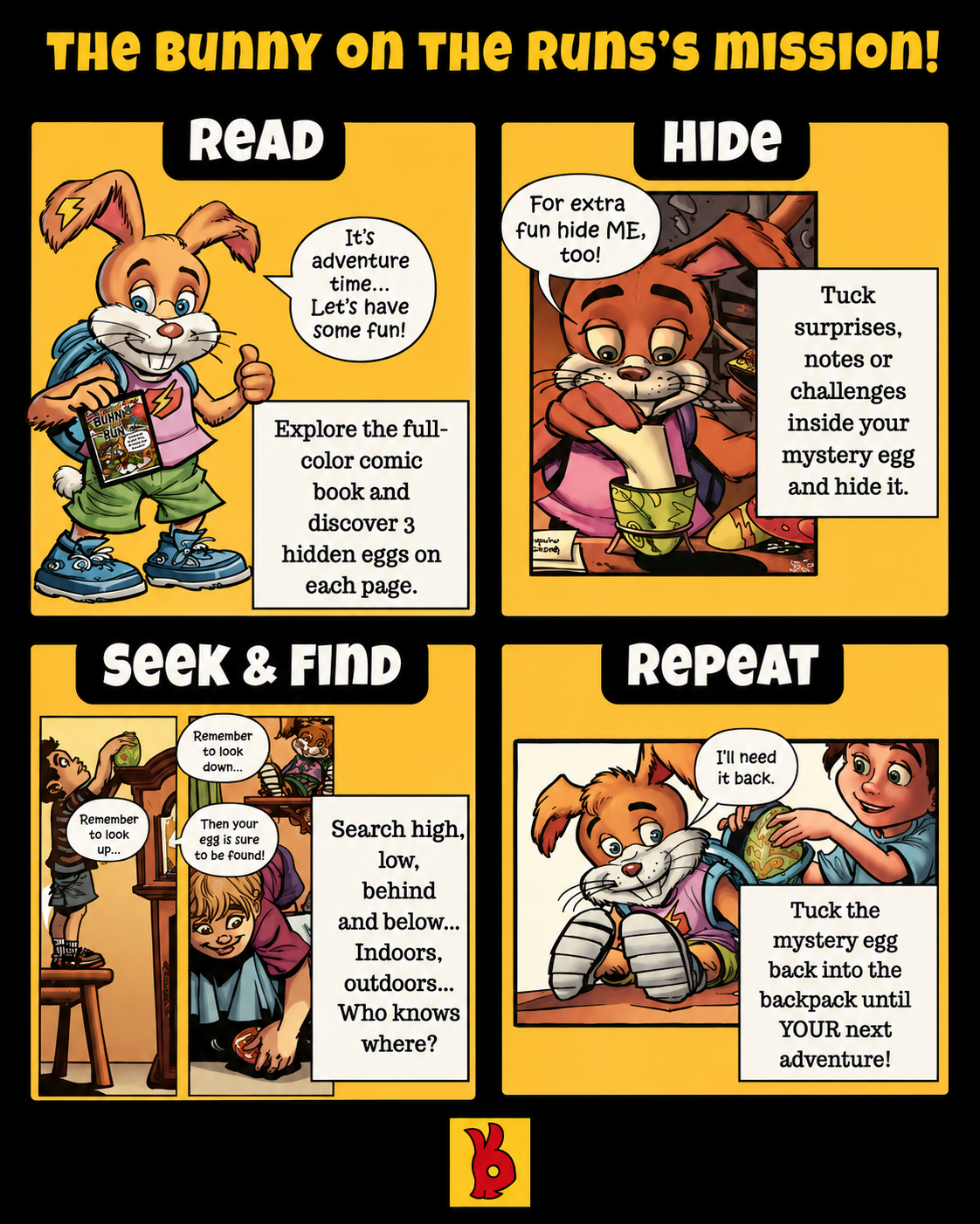 The Bunny on the Run — Read, Hide, Seek & Find, Repeat