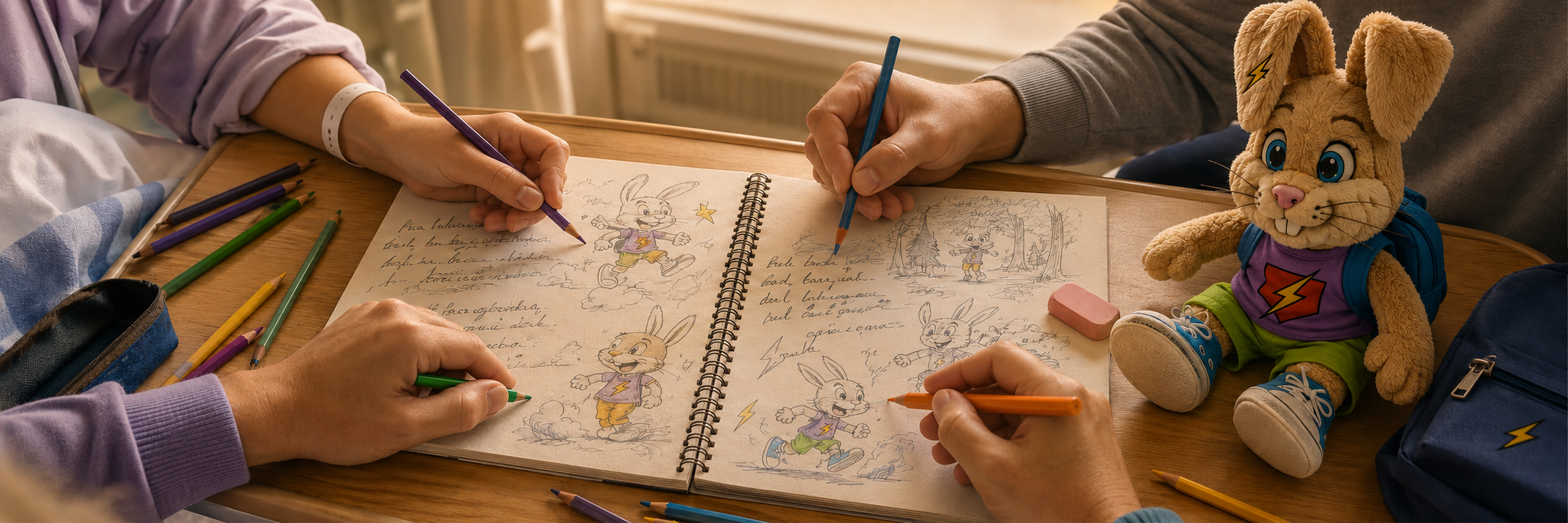 The Brinkoetter family — creators of The Bunny on the Run